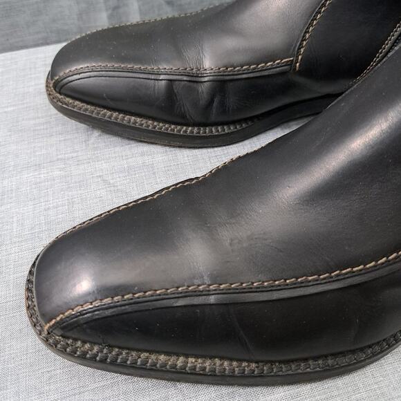 %Hugo Boss Black Leather Chelsea Chukka Ankle Boots Men\'s SZ 8 / D9 main image 8